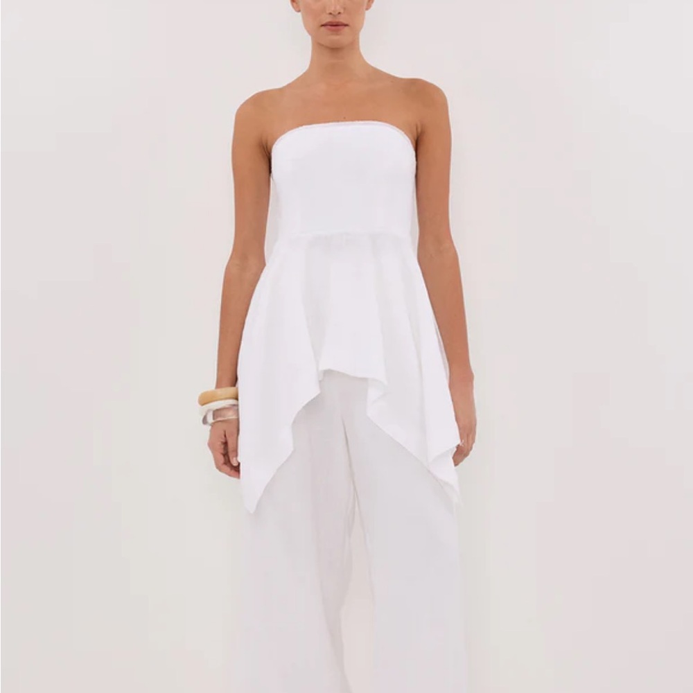 DISSH White Strapless Blouse